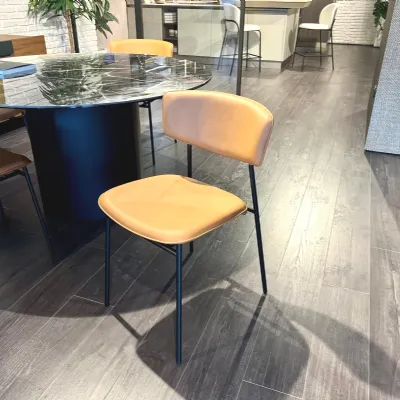 Sedia modello Fifties fissa di Calligaris 