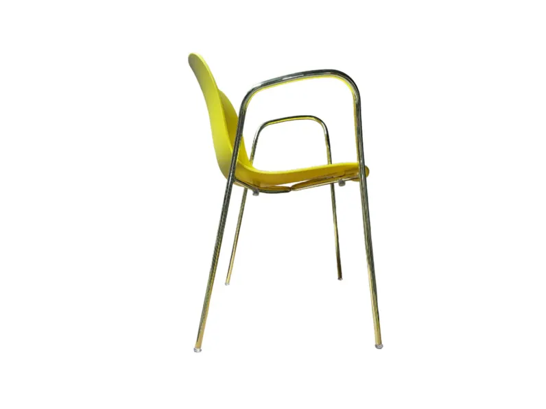 Sedia troy gialla struttura oro Magis SCONTATA a PREZZI OUTLET