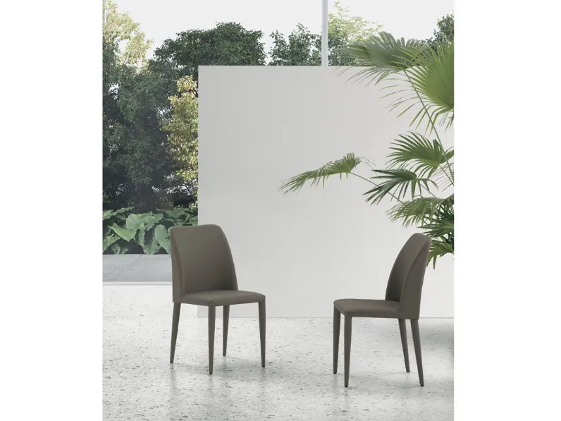 Sedia da cucina realizzata in tessuto Gardenia di Target point 