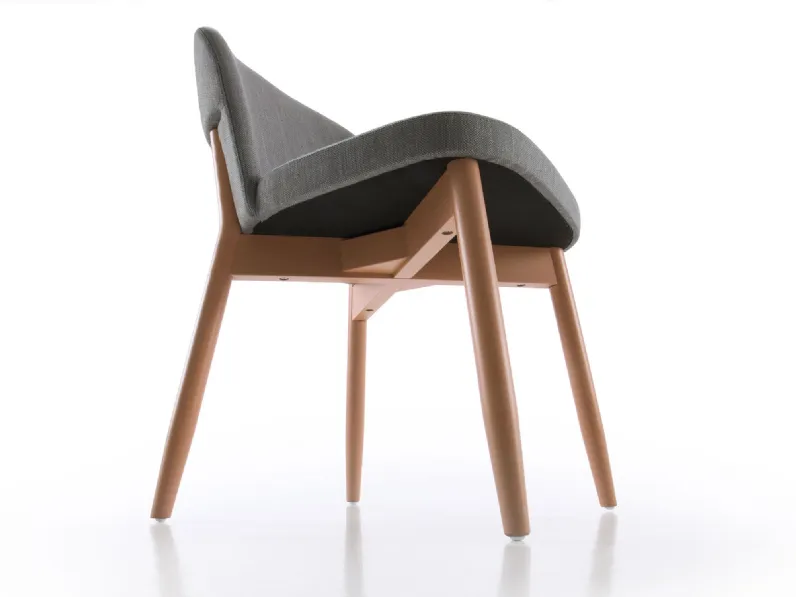 Sedia senza braccioli Sophos outlet di Diotti.com a prezzo scontato