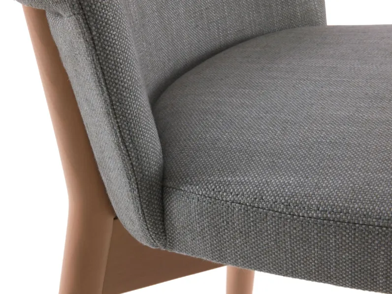 Sedia senza braccioli Sophos outlet di Diotti.com a prezzo scontato