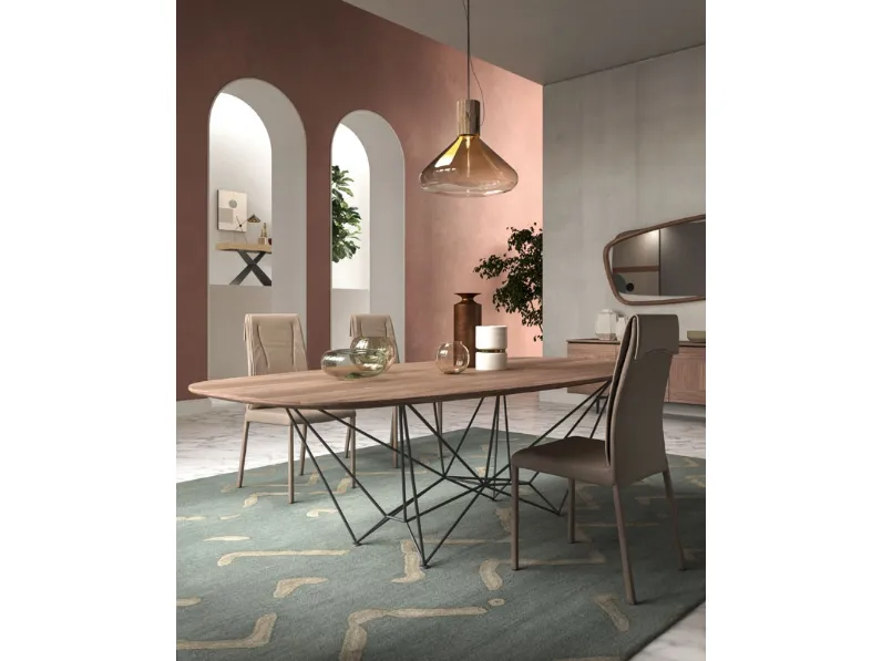 Sedia da soggiorno Luxy Ozzio in Offerta Outlet 