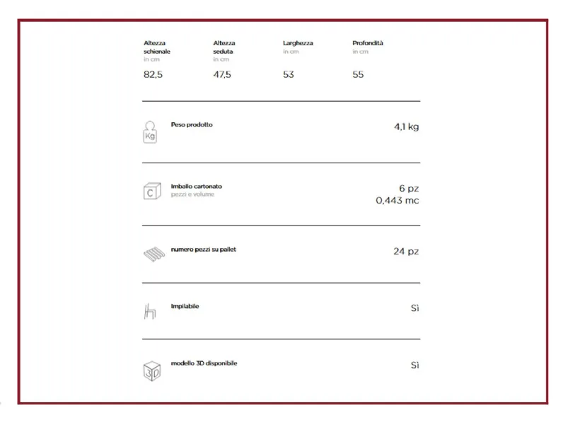 Sedia modello Bistrot da cucina di Nardi -21%
