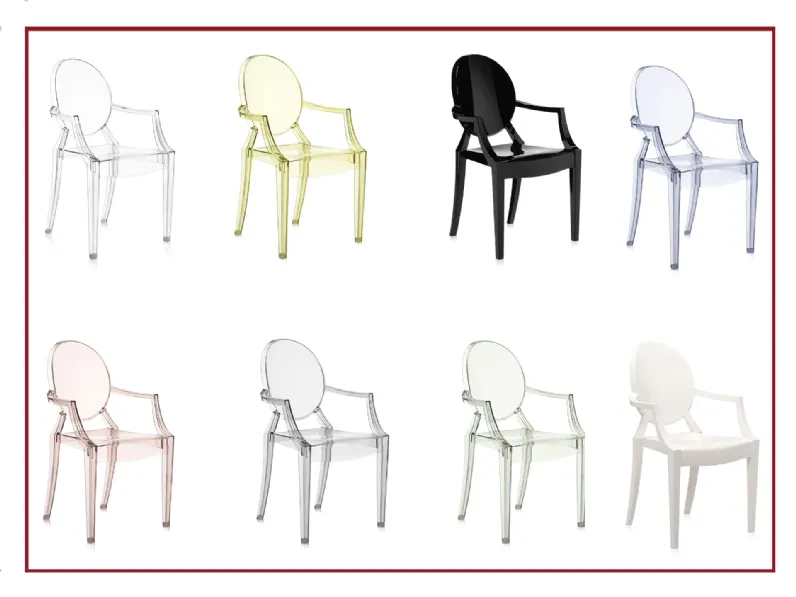 Sedia da soggiorno Louis ghost di Kartell SCONTATA 20%