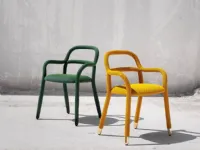 Sedia con braccioli Pippi di Midj a prezzo Outlet