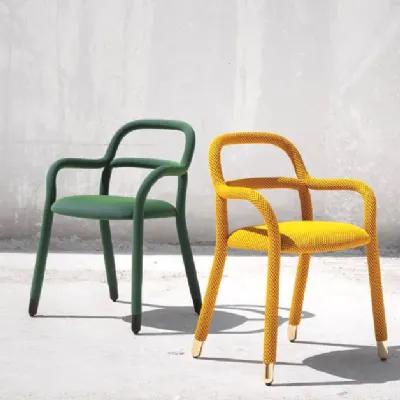 Sedia con braccioli Pippi di Midj a prezzo Outlet