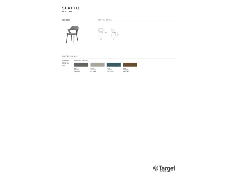 Sedia modello Primula di Target point a prezzo riservato 