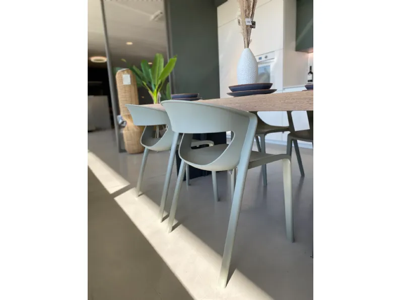 Sedia kikka one salvia di Kastel in OFFERTA OUTLET -16%