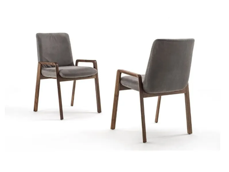 Sedia senza braccioli Noblé chair di Riva 1920 a prezzo ribassato