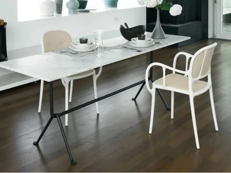 Sedia Magis Sedia mila' con cuscini beige magis a PREZZO OUTLET