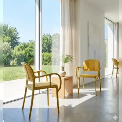 Sedia Magis Sedia mila' con cuscini beige magis a PREZZO OUTLET