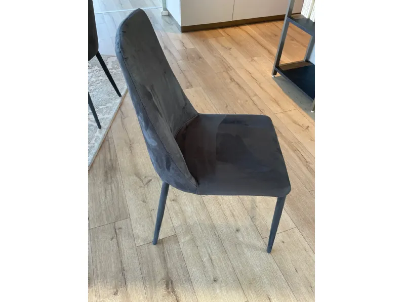 Sedia in tessuto senza braccioli Sedie scavolini mod dafne nabuk in offerta