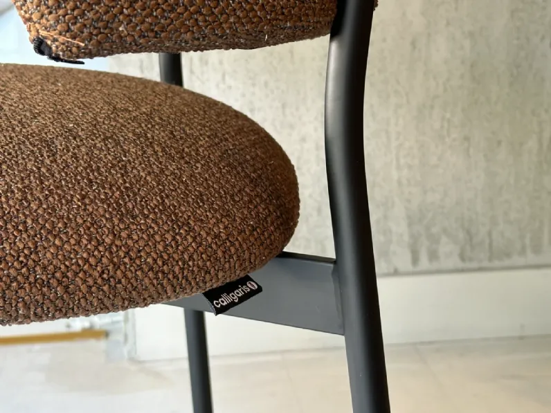 Sedia da soggiorno realizzata in tessuto Flex di Calligaris 