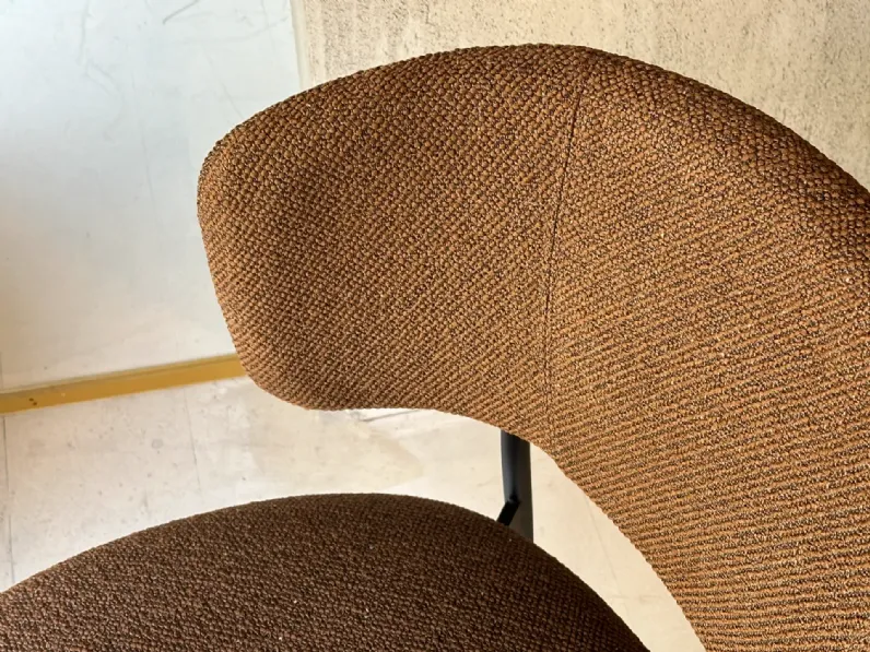 Sedia da soggiorno realizzata in tessuto Flex di Calligaris 