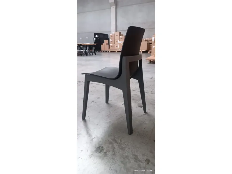 Sedia Mobilia web Sedia legno laccato sedile plastica a PREZZO OUTLET
