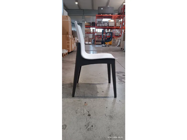 Sedia Mobilia web Sedia legno laccato sedile plastica a PREZZO OUTLET