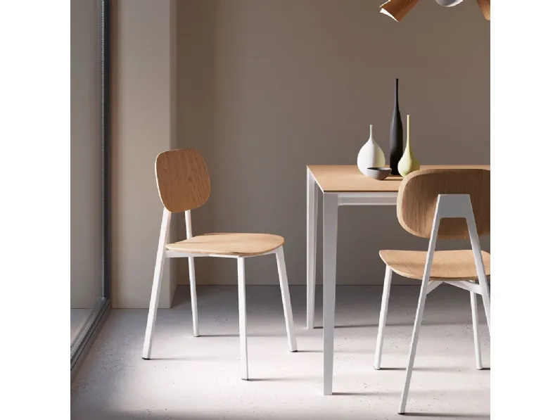 Sedia Tata impiallacciata di Point house in OFFERTA OUTLET -34%