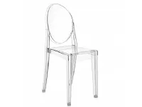 Sedia modello Victoria ghost senza braccioli di Kartell 