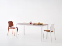 Sedia Tipa imbottita da cucina realizzata in plastica scontata del 30%