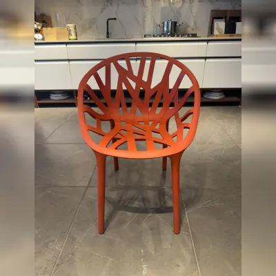 Sedia di Molteni & c modello Vegetal vitra mattone da soggiorno in offerta -54%