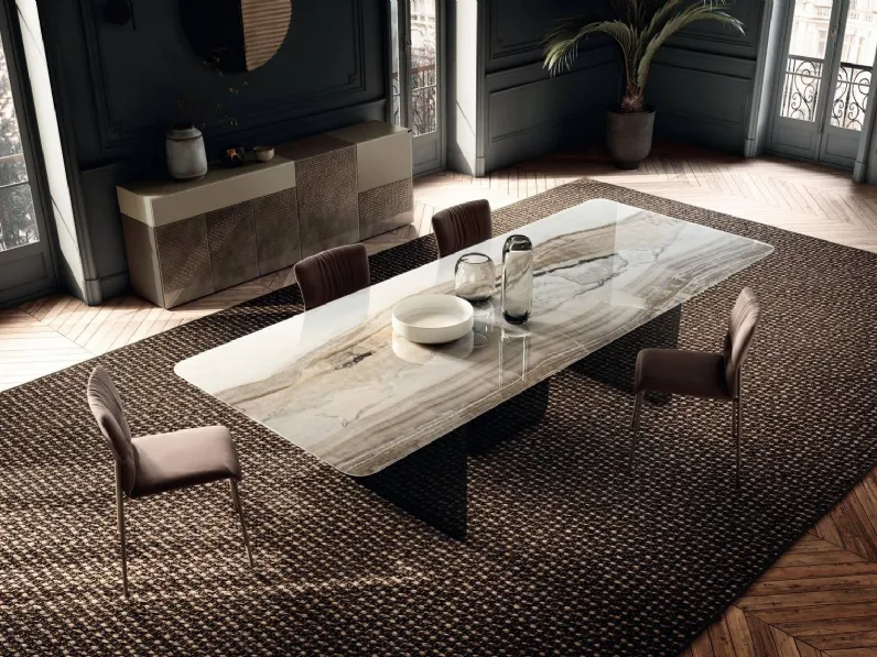 Sedia Woop 2535 da soggiorno realizzata in tessuto scontata del 20%