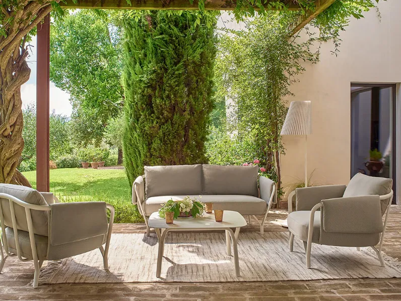 Set da giardino modello Set angel divano con poltrone Emu completo 
