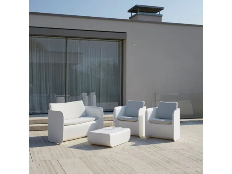Set per l'esterno modello Set divano poltrone e tavolino nova Myyour completo 