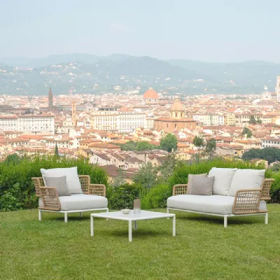 Set da giardino modello Saint martin divano poltrone e tavolino Emu completo 