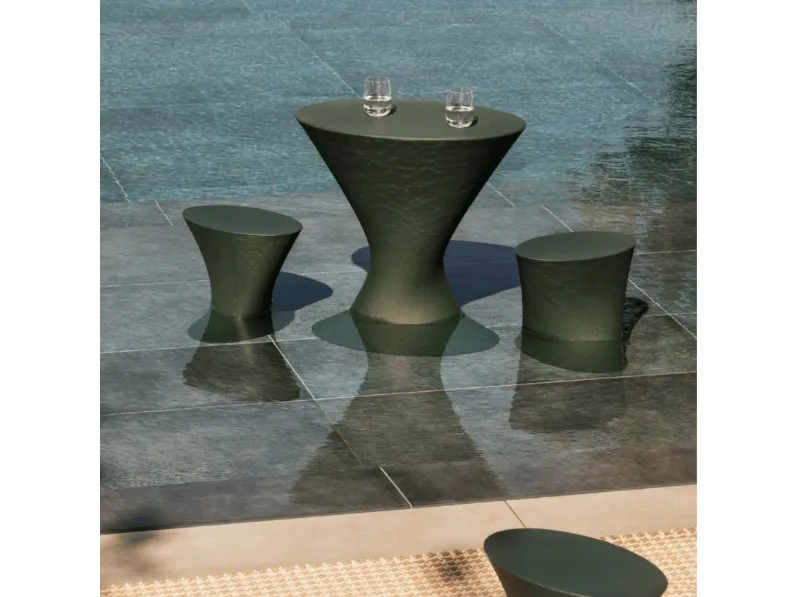 Set da giardino modello Set iris tavolino con pouf e poltroncina Myyour completo 