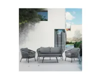 Set per l'esterno modello Tropea green divano poltrone e tavolino Artigianale completo  approfittane ora!
