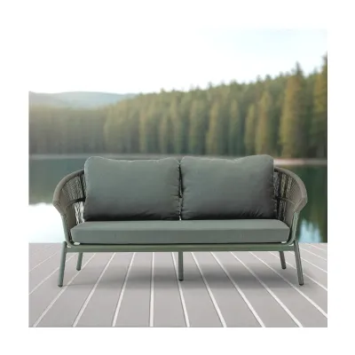 Set per l'esterno modello Tropea green divano poltrone e tavolino Artigianale completo  approfittane ora!