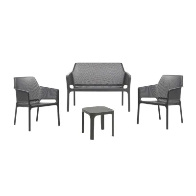 Set da giardino Salotto net relax antracite table 40 a marchio Nardi a prezzo ribassato