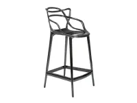 Sgabello con 4 gambe Masters stool titanio Kartell a prezzi convenienti