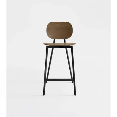 Sgabello da cucina Tata impiallacciato Point house in Offerta Outlet