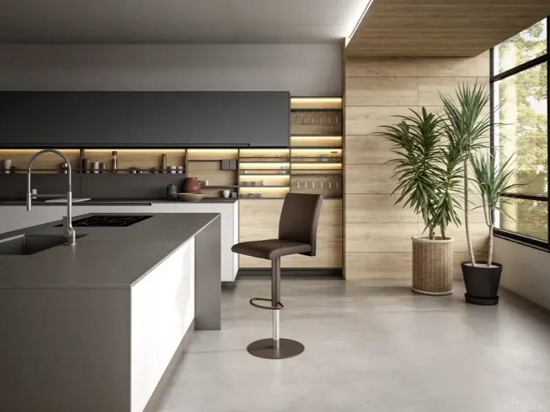 Sgabello Bali Easyline con base centrale con sconto