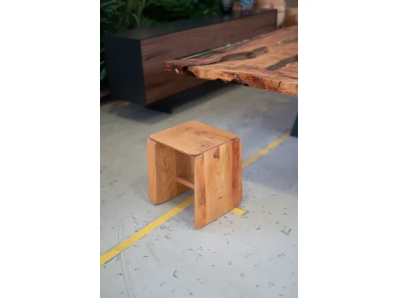 Sgabello da soggiorno Tak Riva 1920 in Offerta Outlet