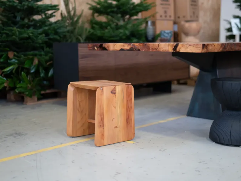 Sgabello da soggiorno Tak Riva 1920 in Offerta Outlet