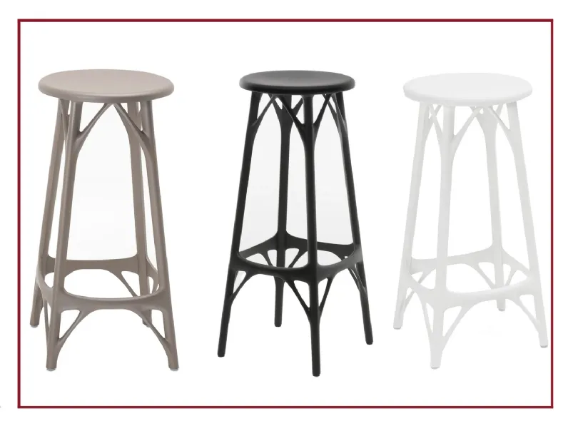 Sgabello A.i. stool light Kartell con 4 gambe scontati