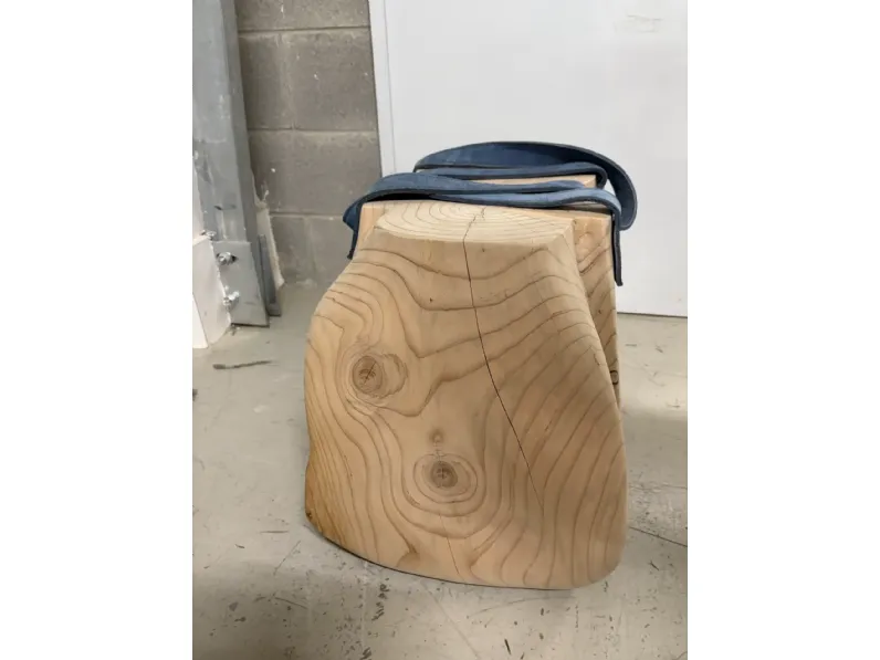 Sgabello Mondana Riva 1920 con base centrale a prezzo scontato