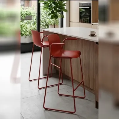 Sgabello da soggiorno Sgabello troy polipropylene rosso magis Magis in Offerta Outlet
