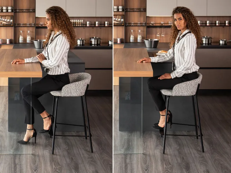 Sgabello da cucina Just outlet Diotti.com in Offerta Outlet