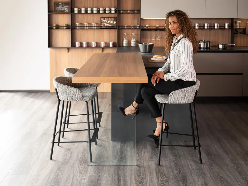 Sgabello da cucina Just outlet Diotti.com in Offerta Outlet