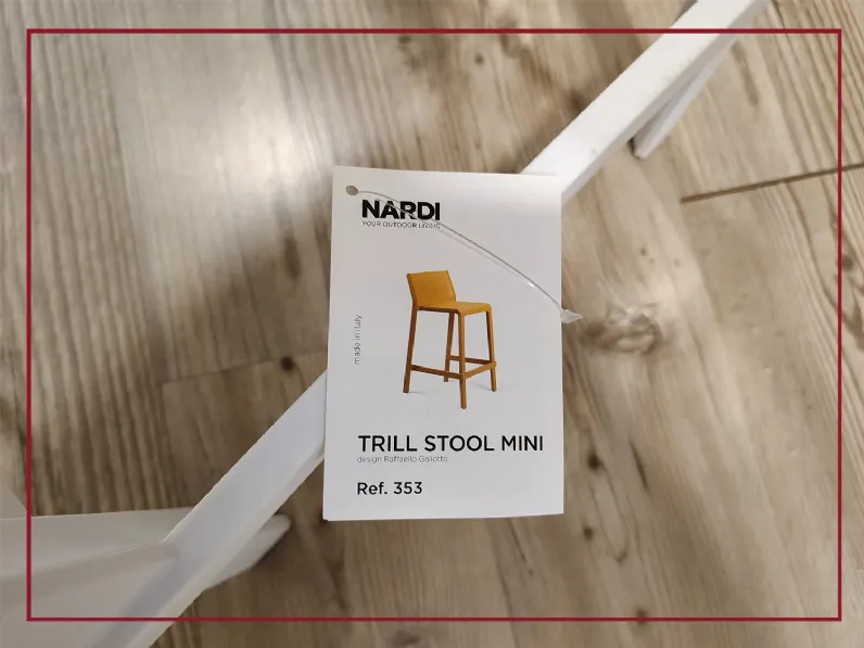 Sgabello  trill stool mini  Nardi con 4 gambe scontati