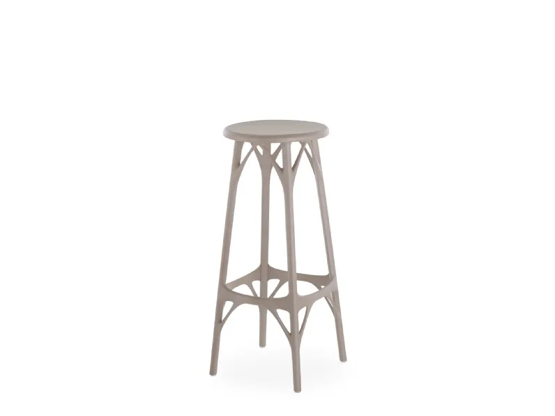Sgabello A.i. stool light Kartell a prezzo ribassato 