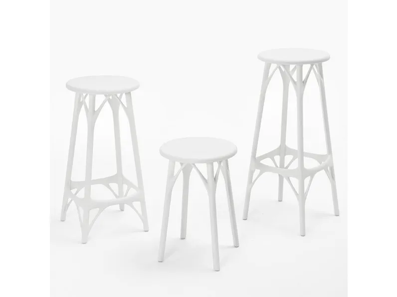 Sgabello A.i. stool light Kartell a prezzo ribassato 