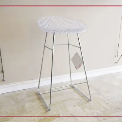 Sgabello a slitta Smatrik  Kartell con forte sconto