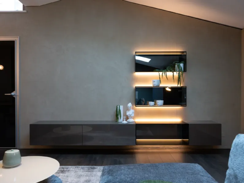 Composizione per il living modello 36e8 di Lago in Offerta Outlet