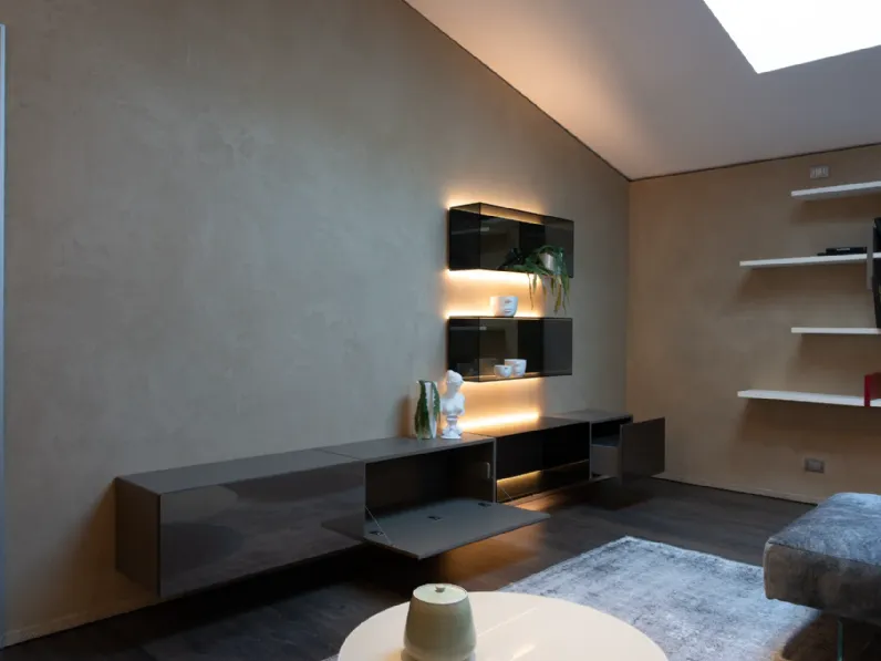 Composizione per il living modello 36e8 di Lago in Offerta Outlet