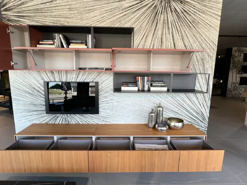 Soggiorno completo Mood living di Novamobili in stile design a prezzi outlet