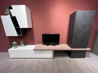 Soggiorno completo Regola living di Scavolini in laminato materico a prezzo scontato